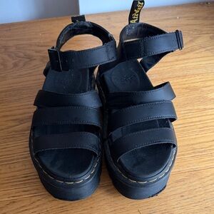 Black Dr. Marten Sandals